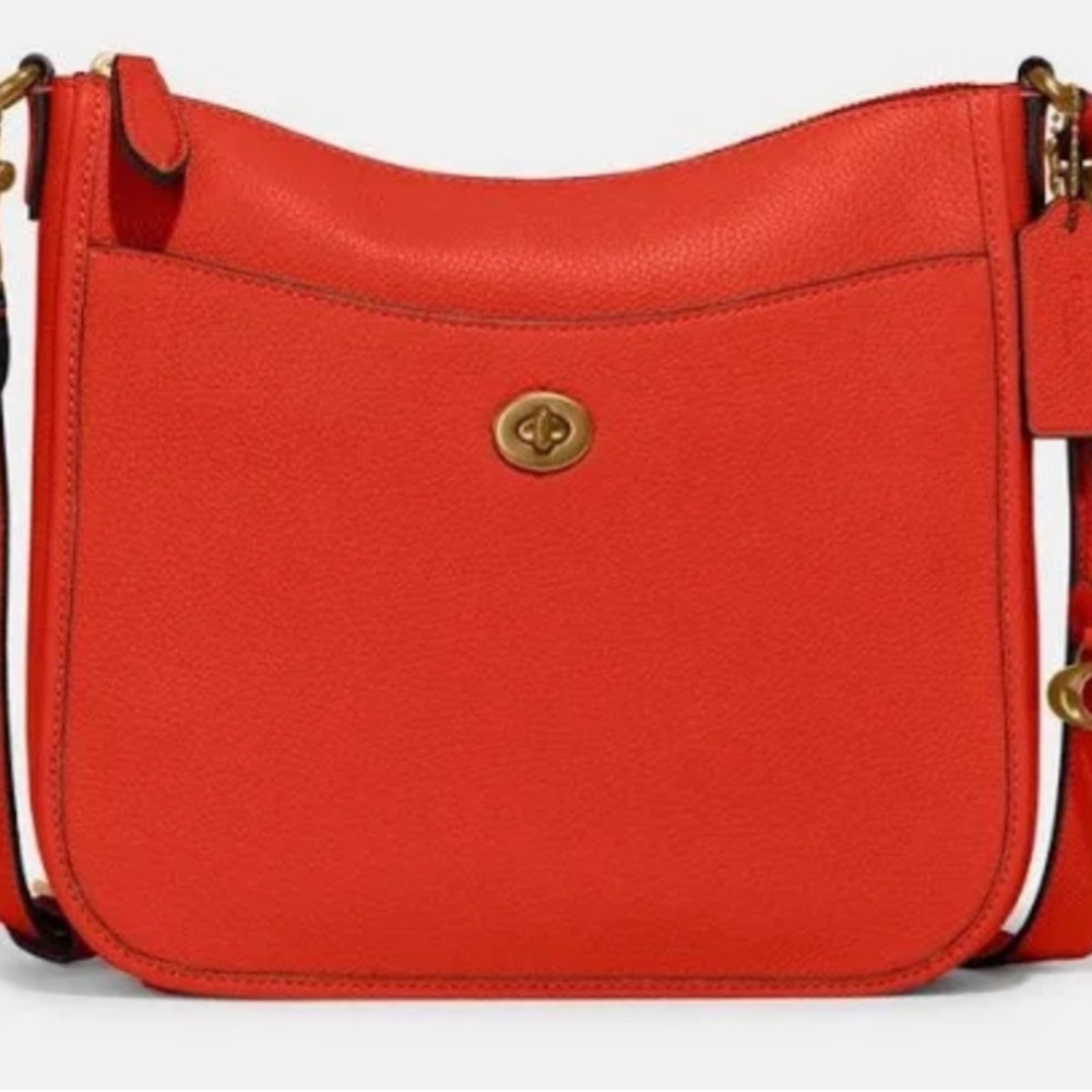 Coach Vibrant Red Chaise Crossbody Bag